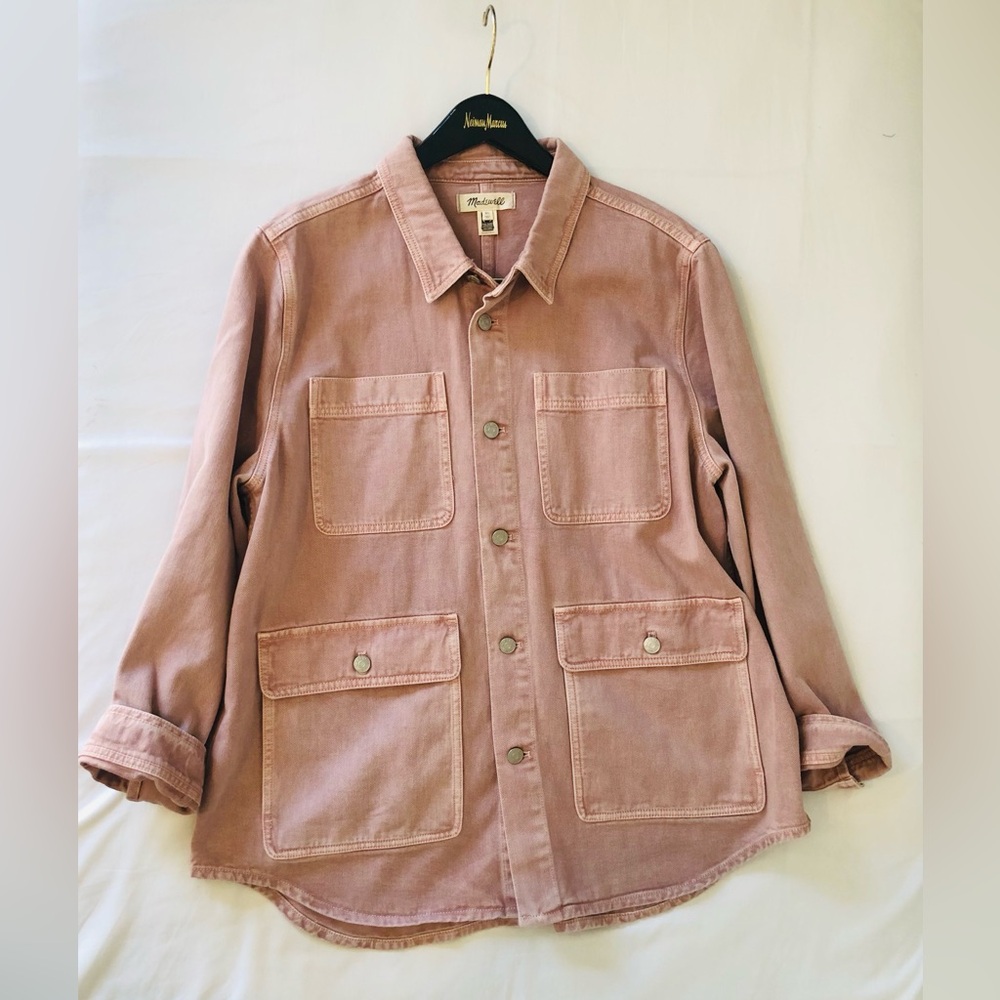 Madewell Women's Faded Rose Utility Shirt Jacket